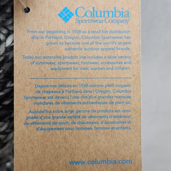 Columbia Scarf Womens One Size Gray Simply Spun Marled Knit Fringe Winter - Picture 11 of 11